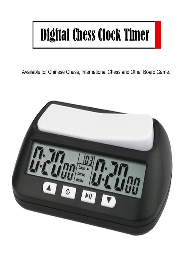 Eacam Chess Clock Digital Timer - Eacam 3 In 1 Count Down Game Timer, with Bonus Delay Count Down up Alarm, for International Chess Game, Pro Players, Board Games for All Ages - Image 3